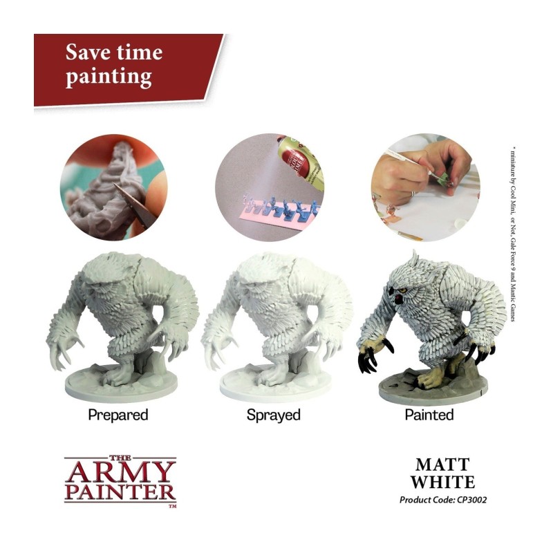 Imprimación Colour Primer – Base Primer - Matt White - The Army Painter