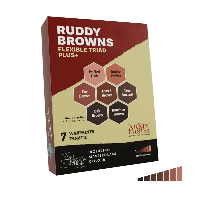 Pintura Warpaints – Flexible Triad PLUS+: Ruddy Browns - The Army Painter