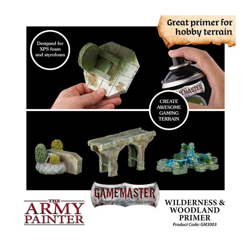 Imprimación Colour Primer – GameMaster Terrain Primer: Wilderness & Woodlands - The Army Painter