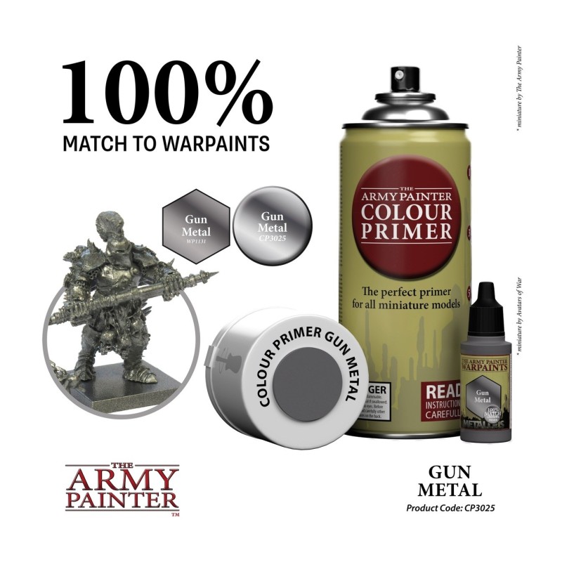 Imprimación Colour Primer – Gun Metal - The Army Painter