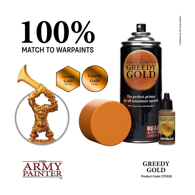 Imprimación Colour Primer – Greedy Gold - The Army Painter
