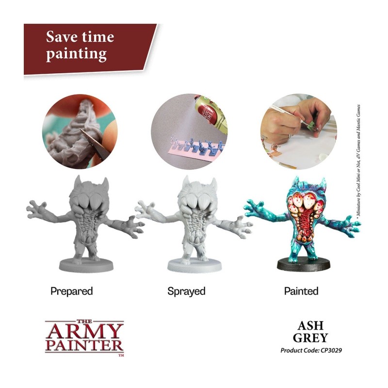 Imprimación Colour Primer – Ash Grey - The Army Painter