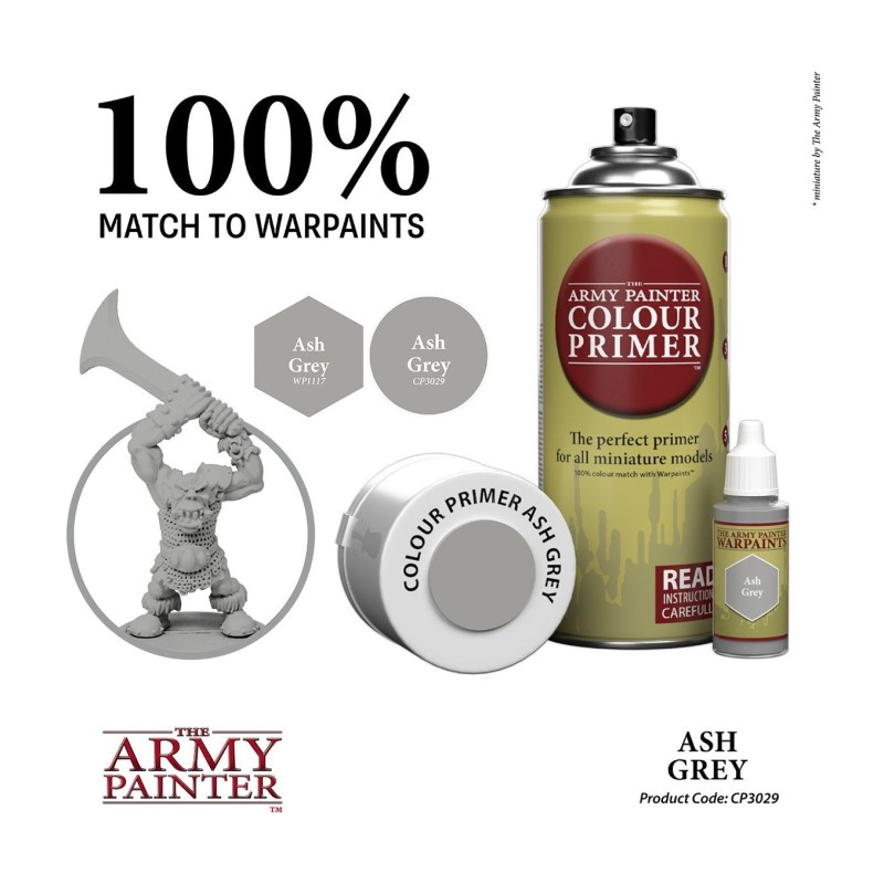 Imprimación Colour Primer – Ash Grey - The Army Painter