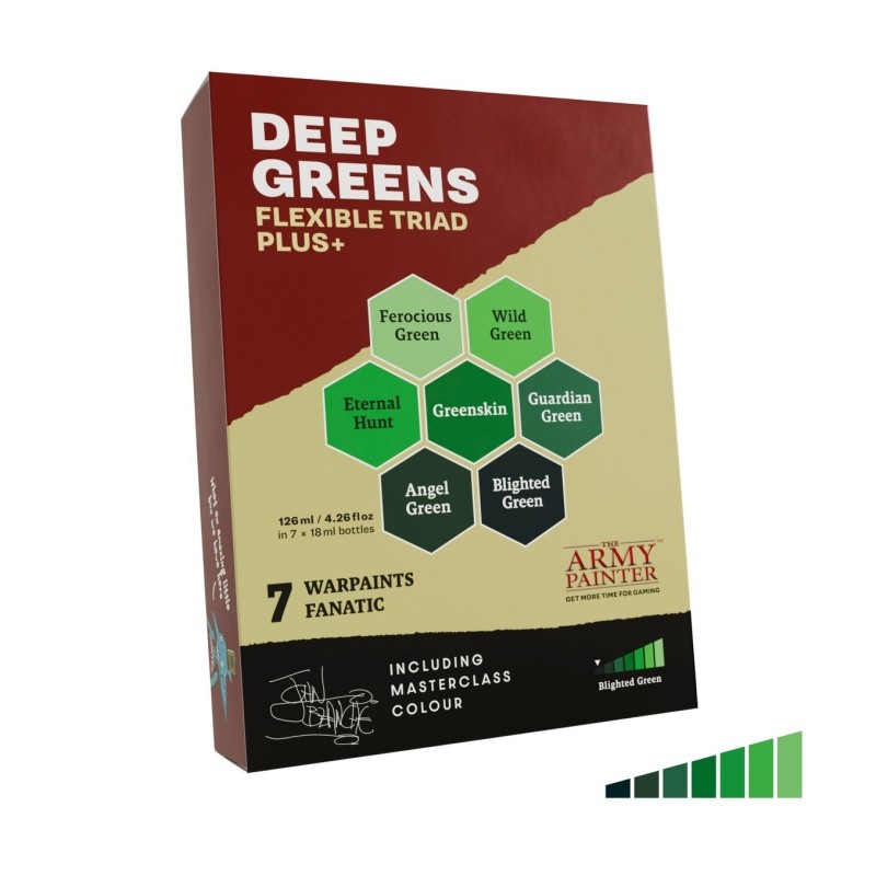 Pintura Warpaints – Flexible Triad PLUS+: Deep Greens - The Army Painter