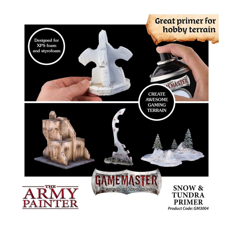 Imprimación Colour Primer – GameMaster Terrain Primer: Snow & Tundra - The Army Painter