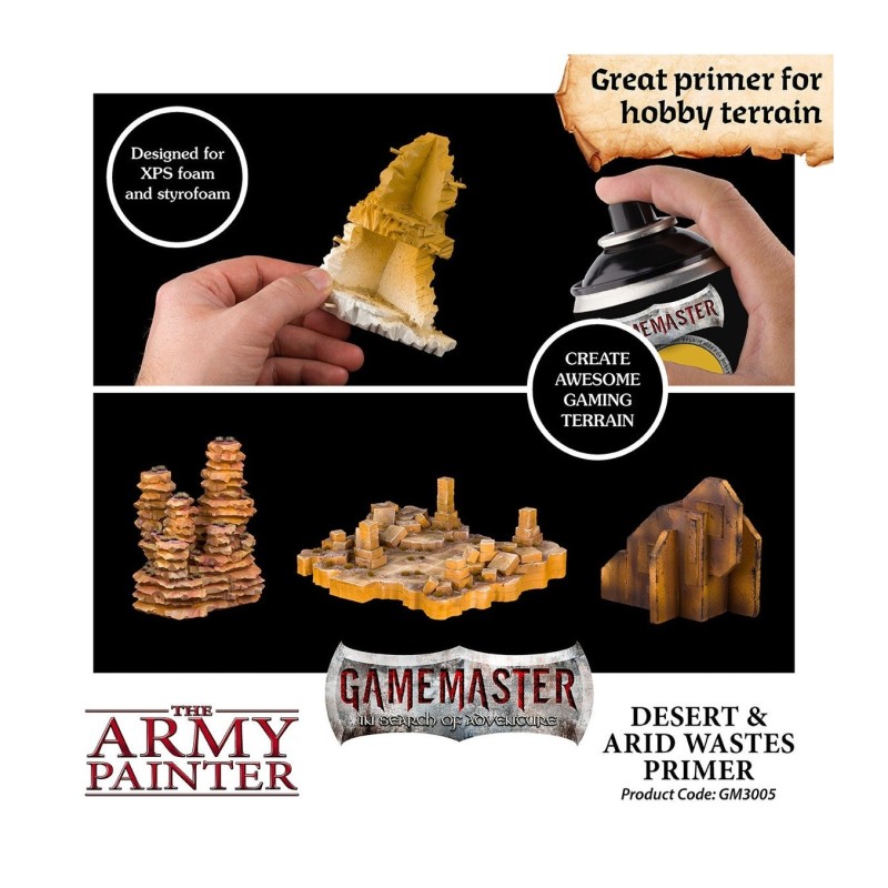 Imprimación Colour Primer – GameMaster Terrain Primer: Desert & Arid Wastes - The Army Painter