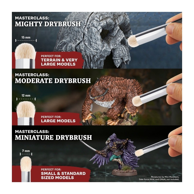 Set pinceles – Masterclass Drybrush Set - The Army Painter