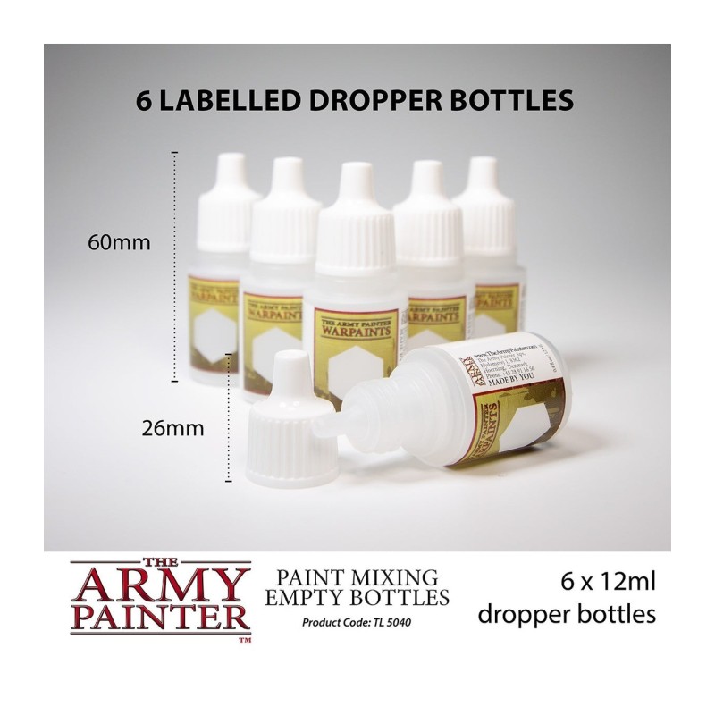 Herramienta modelismo – Paint Mixing Empty Bottles - The Army Painter