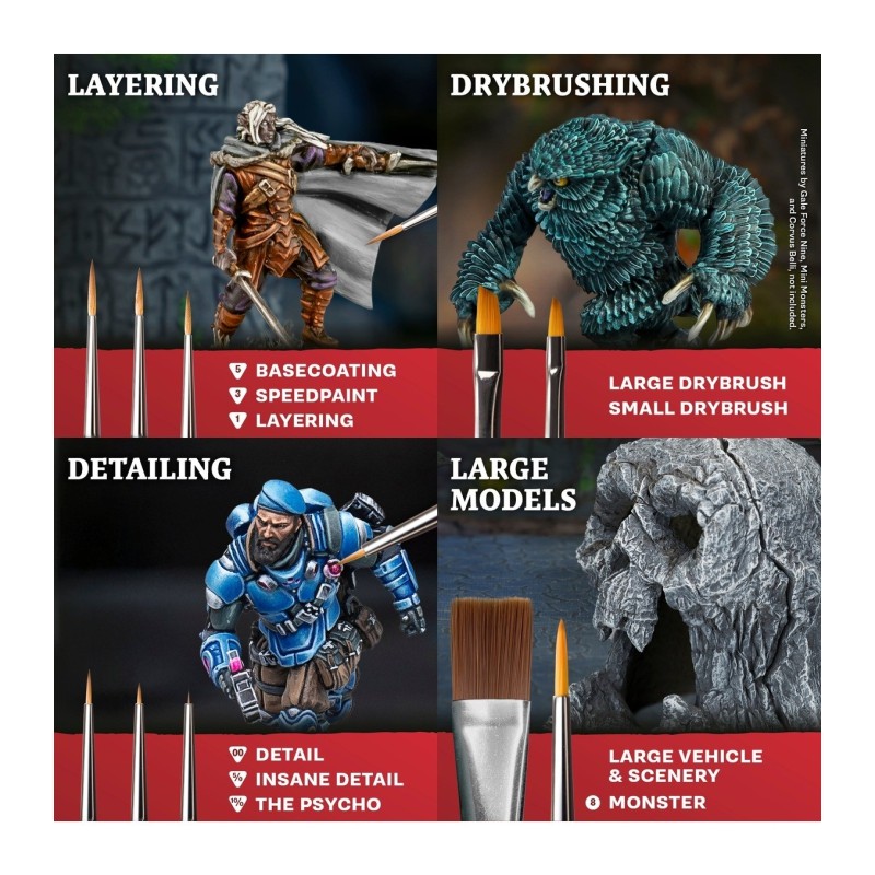 Set pinceles – Mega Brush Set - The Army Painter