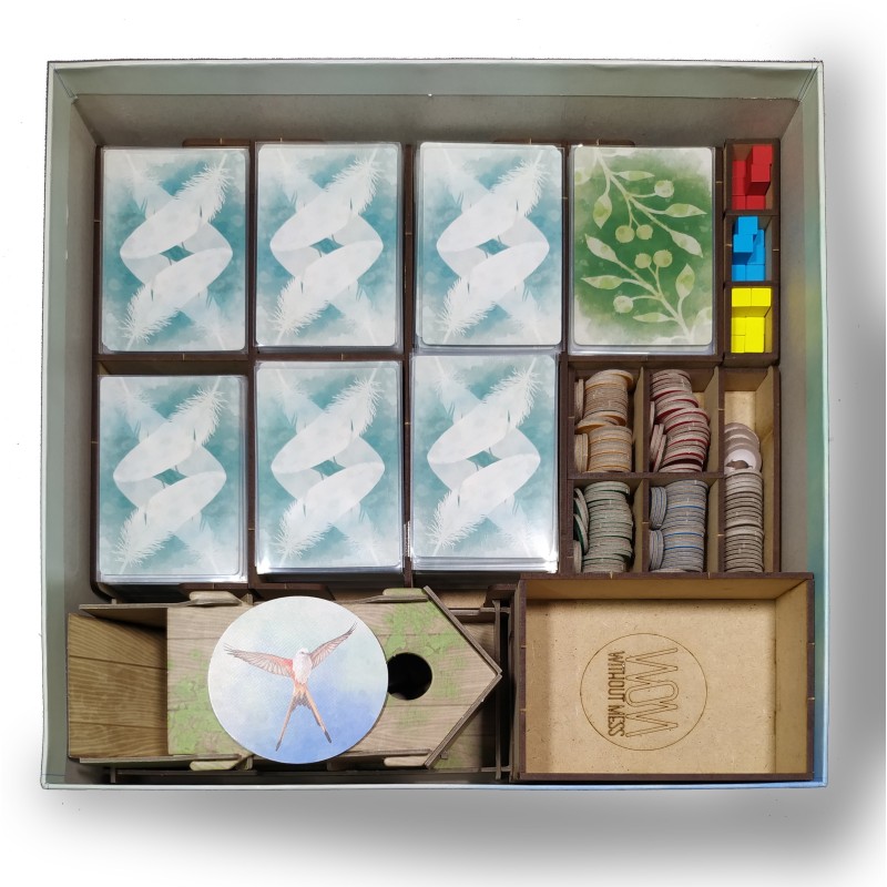 Inserto Compatible Con WINGSPAN (Base + Expansión Europea + Expansión Oceanía)
