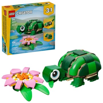 Tortuga con Flor de Nenúfar