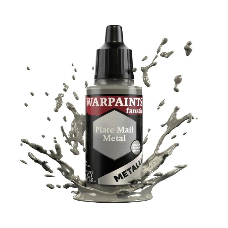 Pintura Warpaints Fanatic – Metallic: Plate Mail Metal - The Army Painter