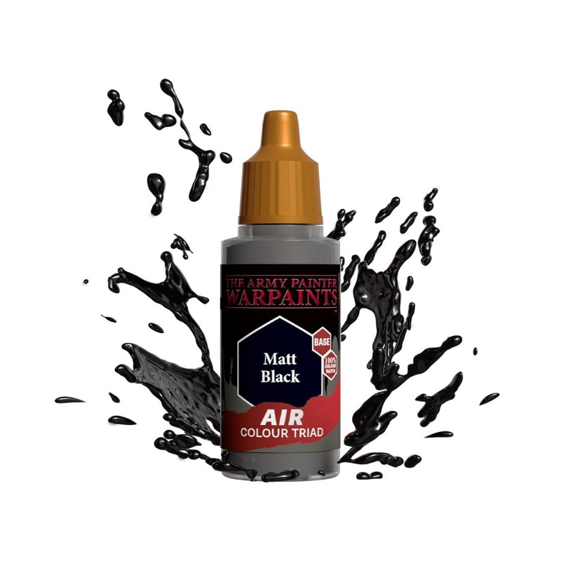 Pintura aerógrafo Warpaints Air – Matt Black - The Army Painter