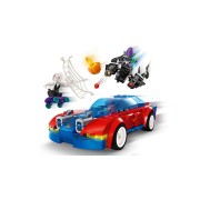 LEGO-76279 Coche de Carreras de Spider-Man y Duende Verde Venomizado