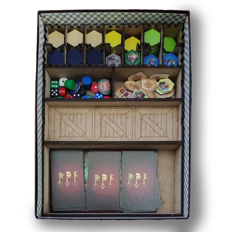Inserto Compatible con LOS CASTILLOS DE BORGOÑA (Edición Maldito Games o Edición 20 aniversario)