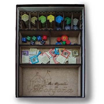 Inserto Compatible con LOS CASTILLOS DE BORGOÑA (Edición Maldito Games o Edición 20 aniversario)