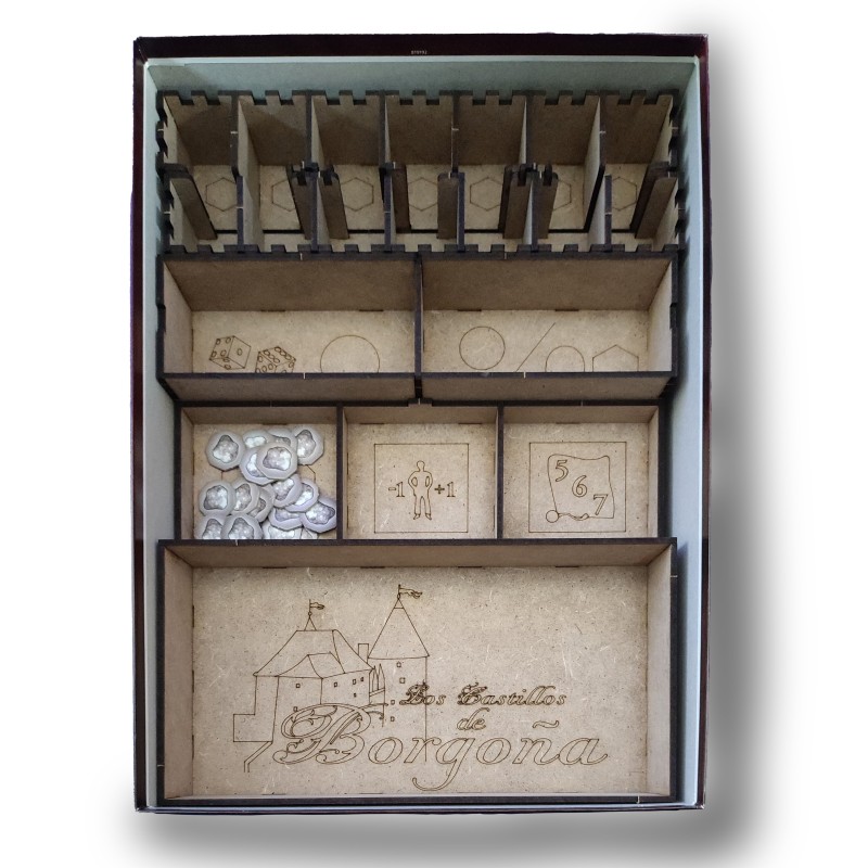 Inserto Compatible con LOS CASTILLOS DE BORGOÑA (Edición Maldito Games o Edición 20 aniversario)