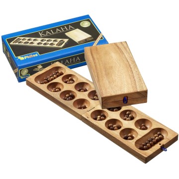 Mancala en estuche de madera + semillas