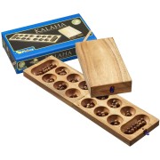 Mancala en estuche de madera + semillas