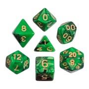 Set dados (7) Oblivion verde