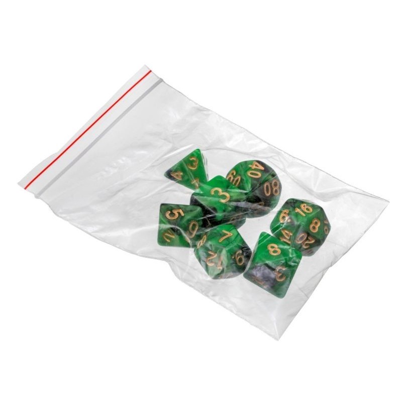 Set dados (7) Oblivion verde