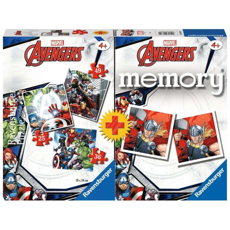 Multipack Memory + 3 Puzzles: Avengers