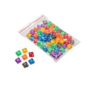 Bolsa dados transparentes 10 caras (50)