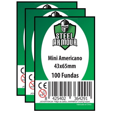 Caja 100 paquetes de fundas Mini Americano (43x65mm) --50% desc.-- (46008)