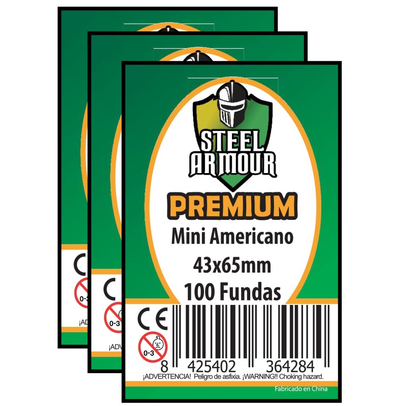 Caja 100 paquetes de fundas Mini Americano Premium (43x65mm) --50% desc.-- (46007)