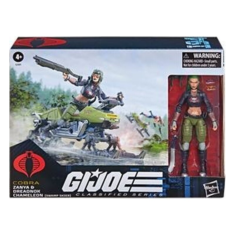 ZANYA & DREADNOK CHAMELEON (SWAMP SKIER) FIGURA 15 CM & VEHÍCULO G.I. JOE CLASSIFIED SERIES