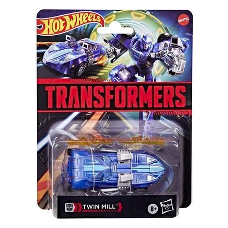 TWIN MILL BLUE FIGURA 12,5 CM HOT WHEELS X TRANSFORMERS COLLABORATIVE