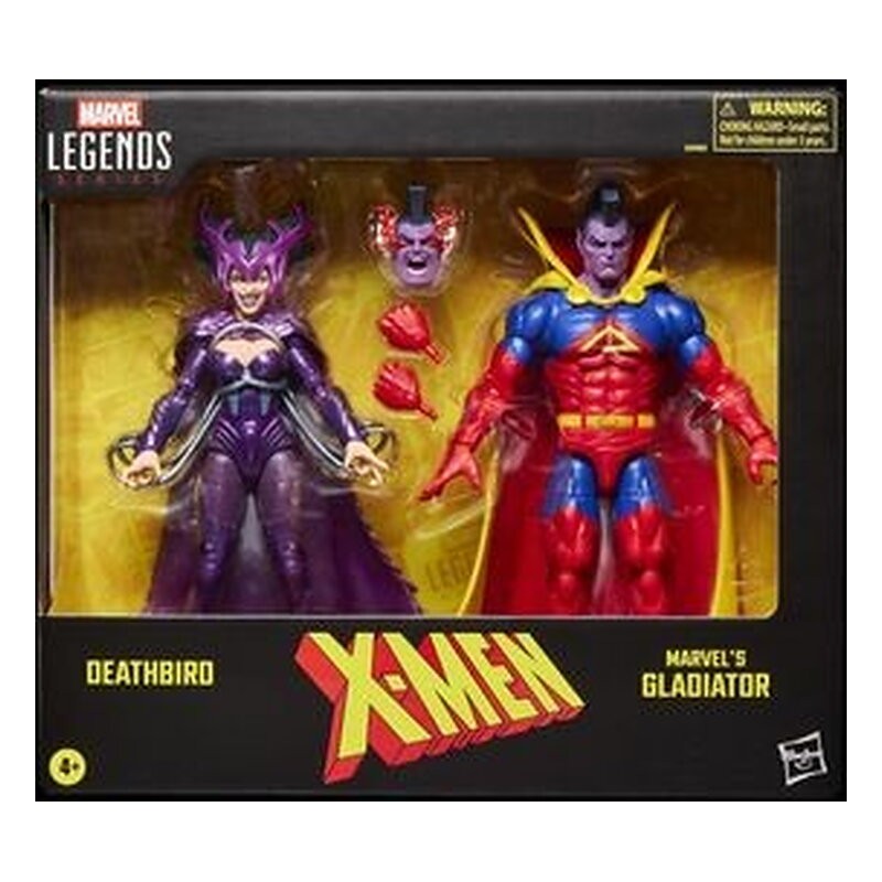 DEATHBIRD & GLADIATOR SET 2 FIGURAS 15 CM X-MEN MARVEL LEGENDS SERIES