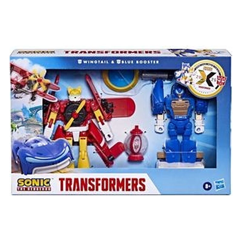 WINGTAIL & BLUE BOOSTER FIGURA 12,5 CM SONIC THE HEDGEHOG X TRANSFORMERS COLLABORATIVE