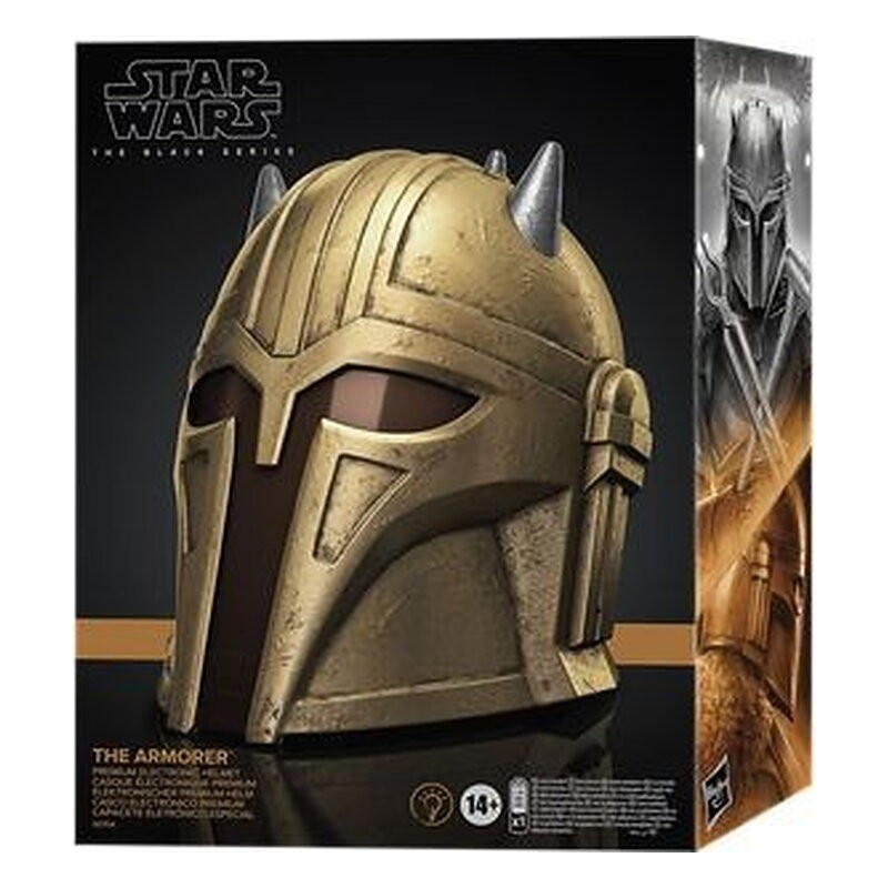 THE ARMORER CASCO ELECTRONICO RÉPLICA 1:1 STAR WARS: THE MANDALORIAN THE BLACK SERIES