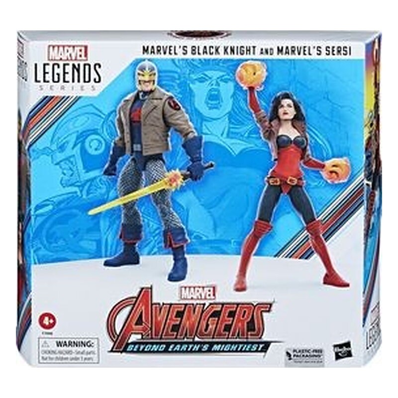 BLACK KNIGHT & SERSI SET 2 FIG. 15 CM MARVEL LEGENDS SERIES