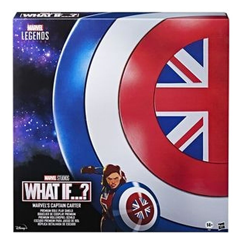 CAPTAIN CARTER PREMIUM SHIELD RÉPLICA 60 CM WHAT IF MARVEL LEGENDS SERIES 1:1 SCALE