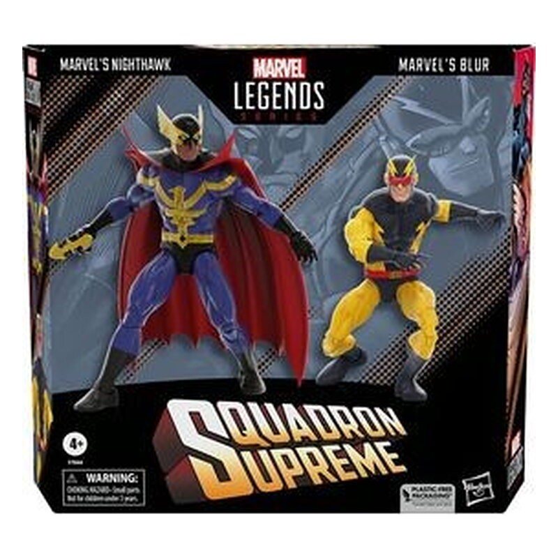 NIGHTHAWK & BLUR SET 2 FIGURA 15 CM SQUADRON SUPREME MARVEL LEGENDS SERIES