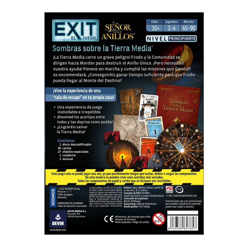 Exit: El Señor de los Anillos -Sombras sobre la Tierra Media