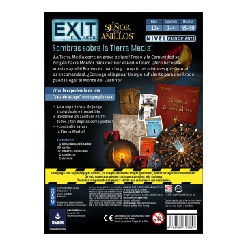 Exit: El Señor de los Anillos -Sombras sobre la Tierra Media