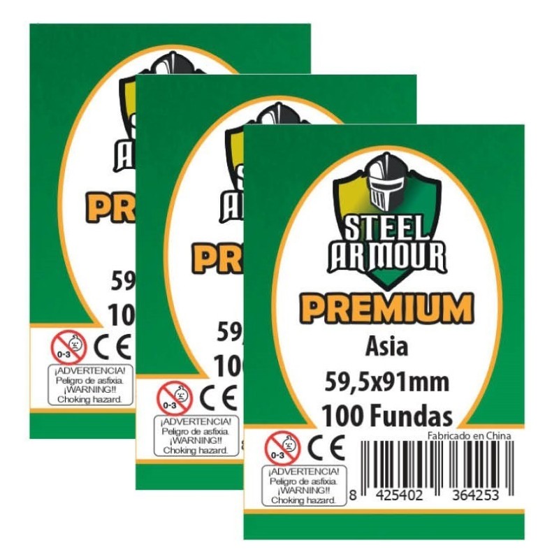 Caja 100 paquetes de fundas Asia Premium (59,5x91mm) --50% desc.-- (46001)