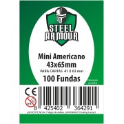 100 Fundas tamaño Mini Americano (43x65mm)