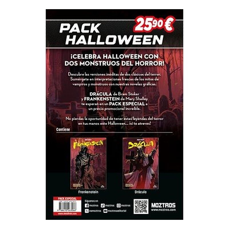 PACK HALLOWEEN DRACULA & FRANKENSTEIN