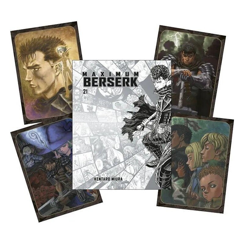BERSERK MAXIMUM 21 (PORTADA ALTERNATIVA + 4 POSTALES)