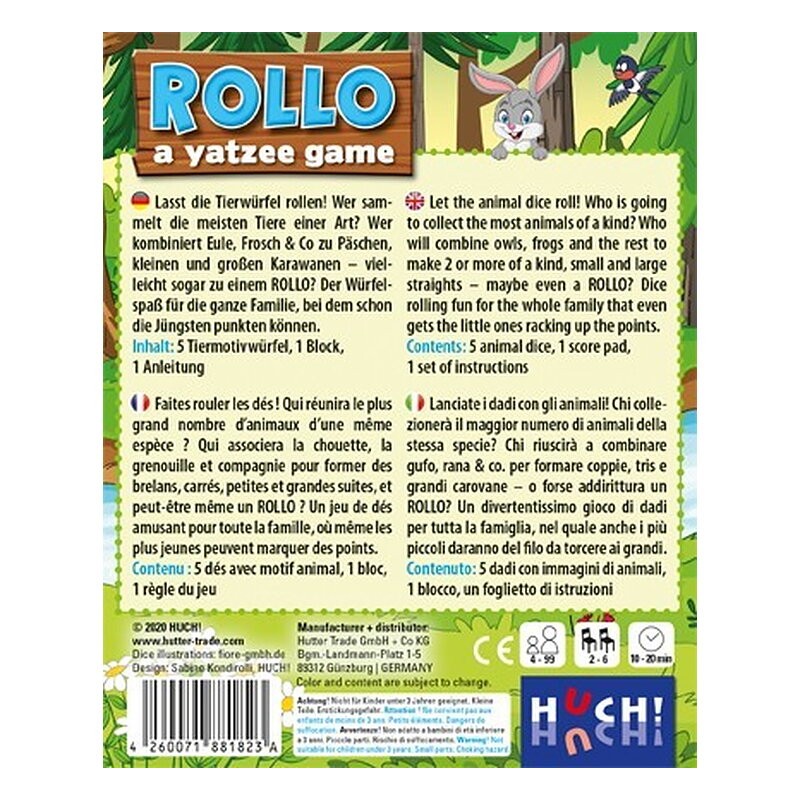 Rollo - a yatzee game (EN/FR/GR/IT)