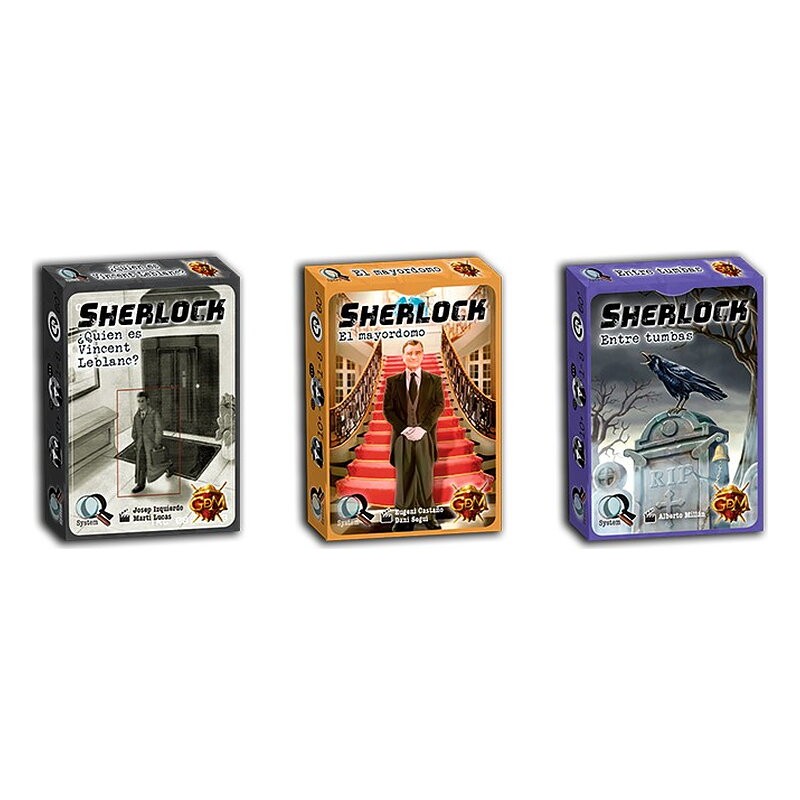 Serie Q4 - Sherlock Pack Amarillo (El Mayordomo, Entre Tumbas y ¿Quien es Vincent Leblanc?)
