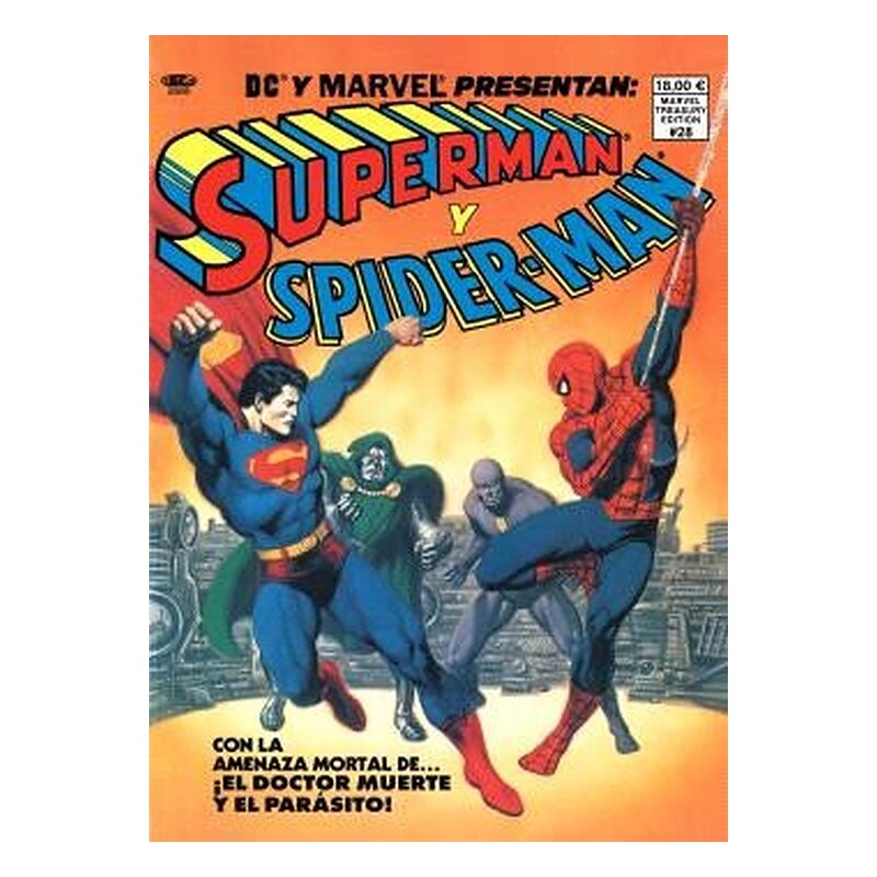 SUPERMAN Y SPIDERMAN. DC-MARVEL TREASURY EDITION.
