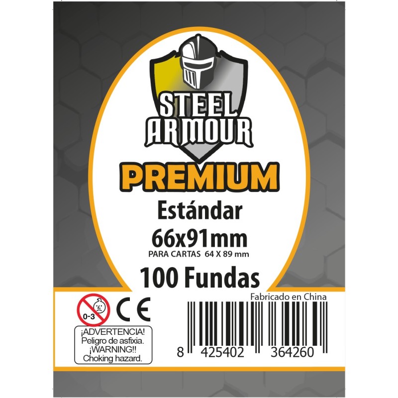 100 Fundas tamaño Estándar Premium (66x91mm)