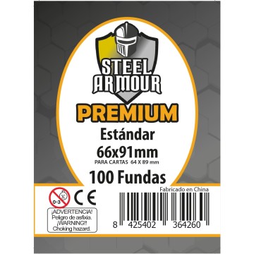 100 Fundas tamaño Estándar Premium (66x91mm)