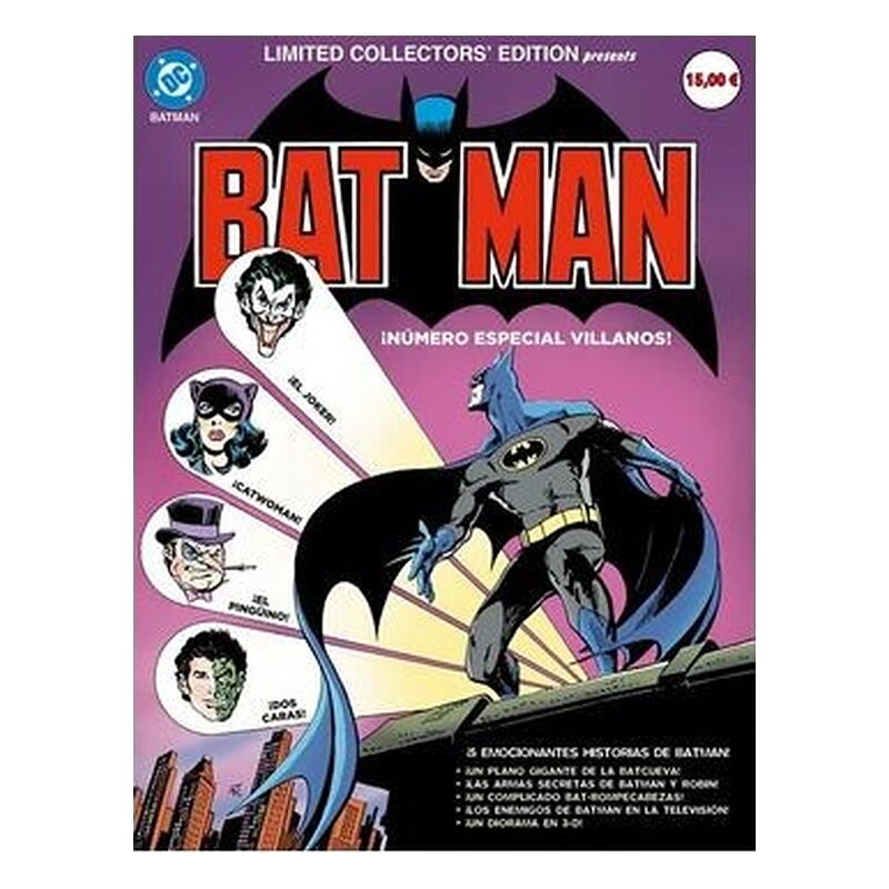 DC EDICION FACSIMIL: BATMAN ESPECIAL VILLANOS. LIMITED COLLECTORS' EDITION C-37.
