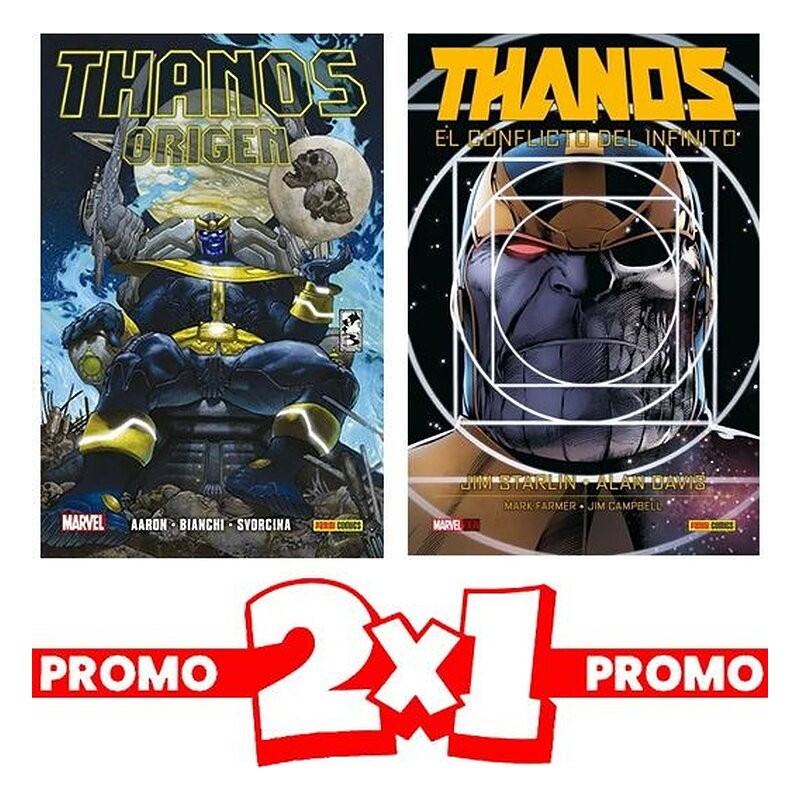 2X1 THANOS EL CONFLICTO DEL INFINITO + THANOS: ORIGENES